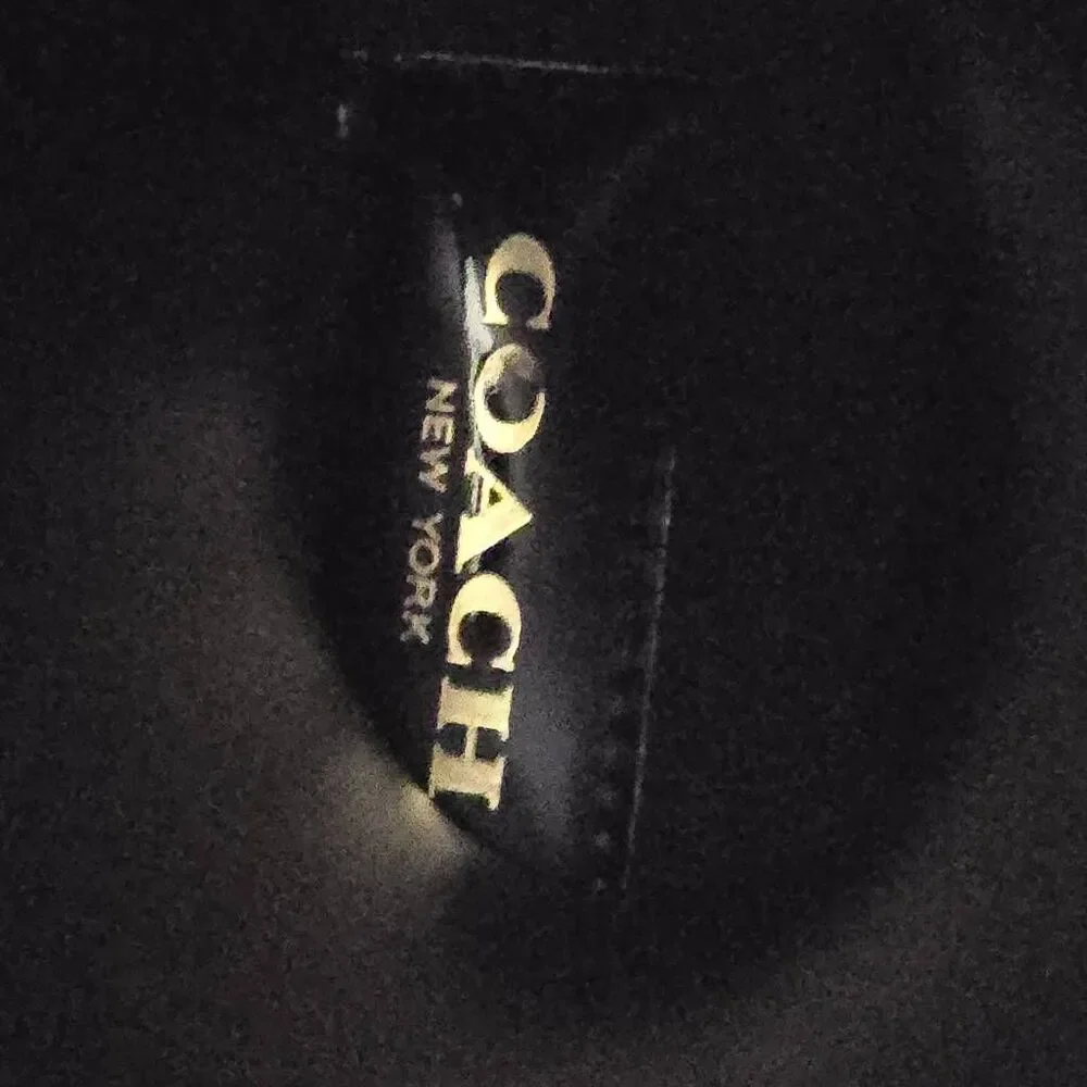 COACH TRISTEE CLASSIC ANIMAL PRINT LACE UP CORSET LOGO RAIN BOOTS, EUC, SZ 10 - Picture 5 of 9